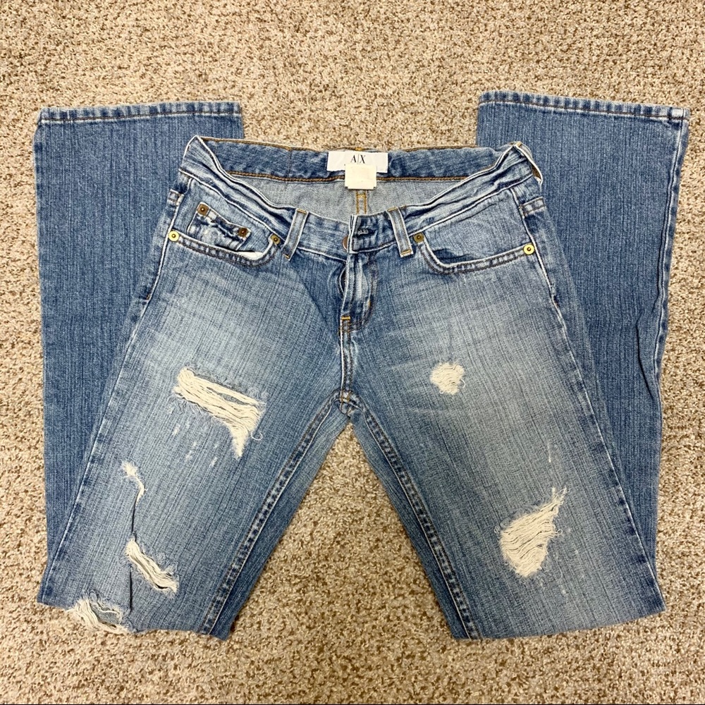 Distressed Armani Exchange Jeans